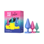 ROMP Luster Silicone Anal Training Kit - 3-Piece Butt Plug Set