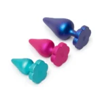 ROMP Luster Silicone Anal Training Kit - 3-Piece Butt Plug Set
