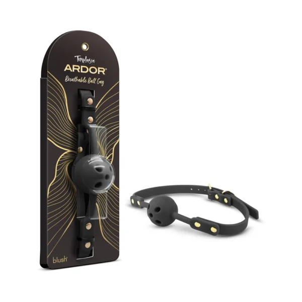Temptasia Ardor Breathable Silicone Ball Gag - Black
