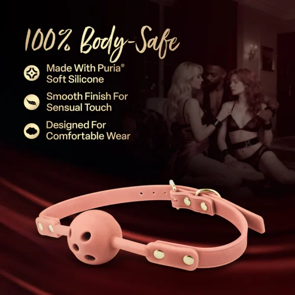 Temptasia Ardor Breathable Silicone Ball Gag - Pink
