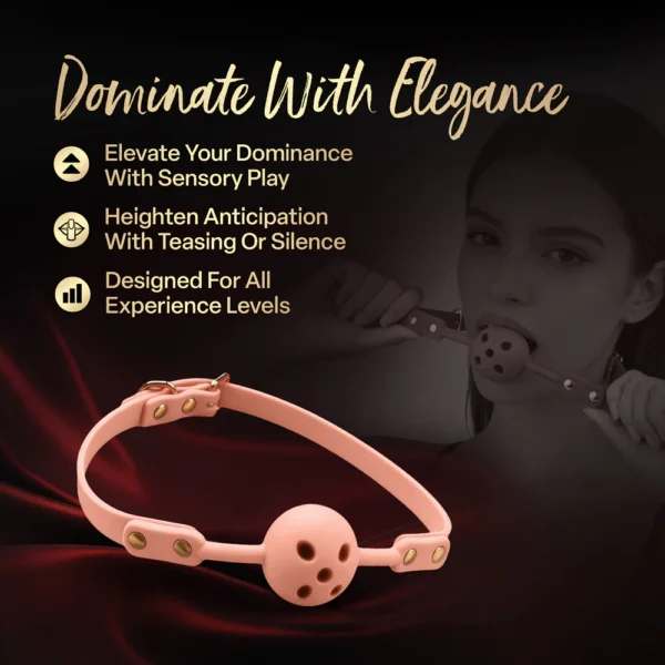 Temptasia Ardor Breathable Silicone Ball Gag - Pink