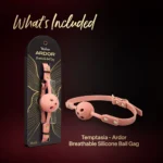Temptasia Ardor Breathable Silicone Ball Gag - Pink