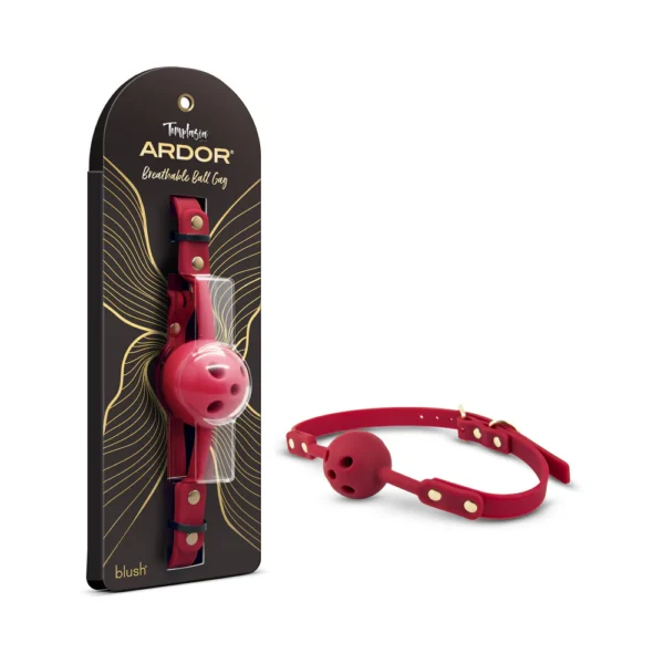 Temptasia Ardor Breathable Silicone Ball Gag - Red
