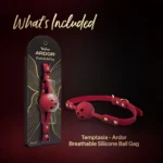 Temptasia Ardor Breathable Silicone Ball Gag - Red