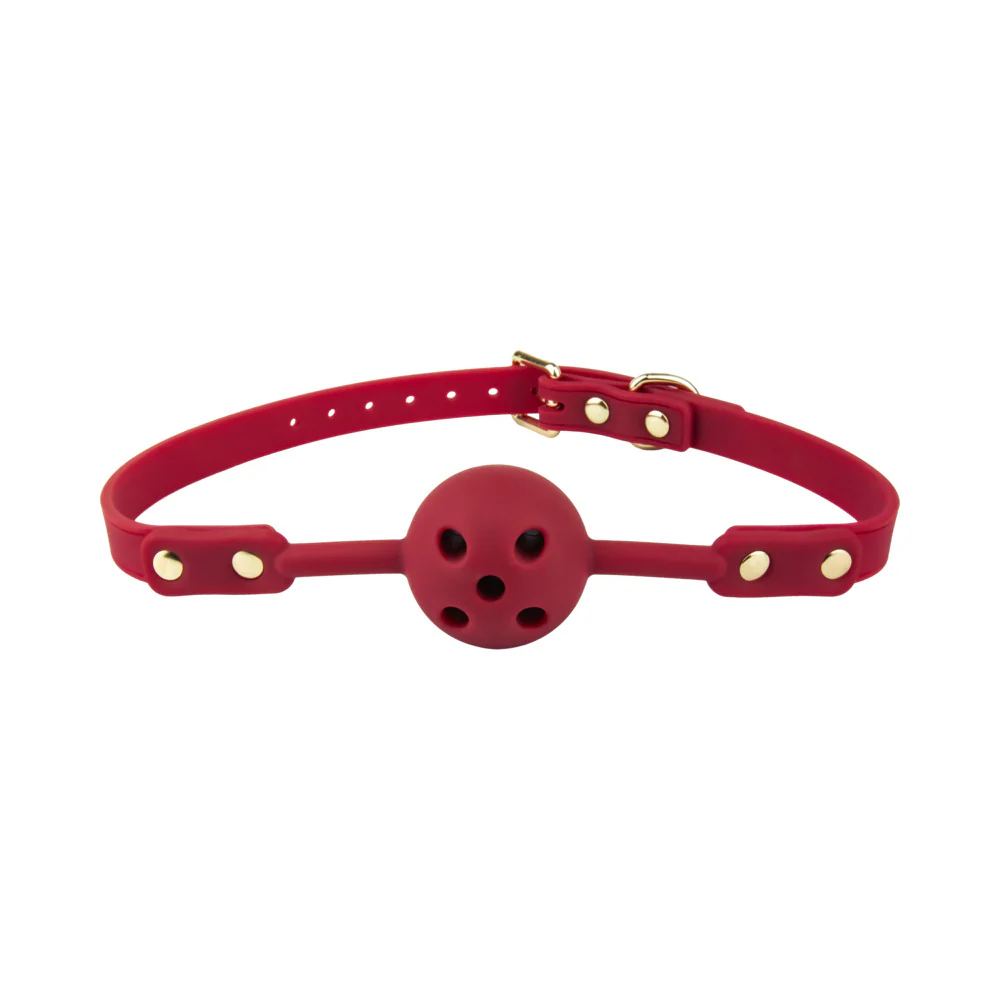 Temptasia Ardor Breathable Silicone Ball Gag - Red