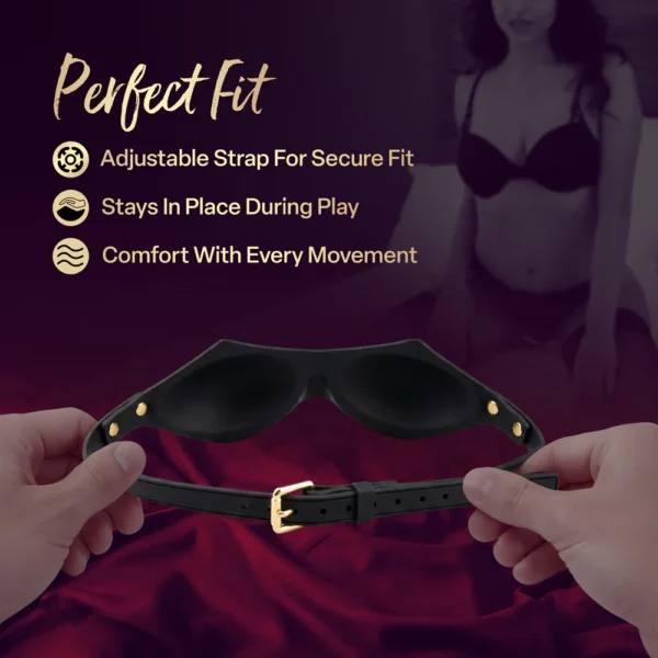 Temptasia Ardor Silicone Bondage Blindfold - Black