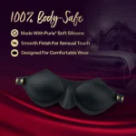 Temptasia Ardor Silicone Bondage Blindfold - Black