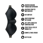 Temptasia Ardor Silicone Bondage Blindfold - Black