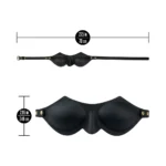 Temptasia Ardor Silicone Bondage Blindfold - Black