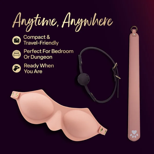 Temptasia Ardor Silicone Bondage Blindfold - Pink