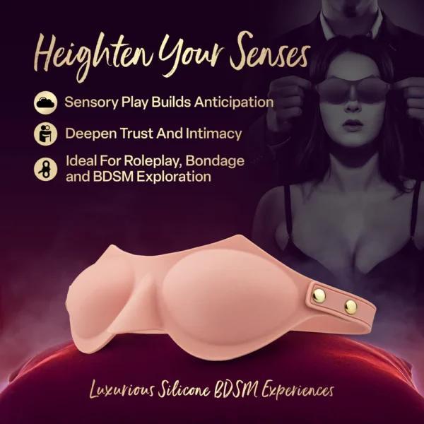 Temptasia Ardor Silicone Bondage Blindfold - Pink