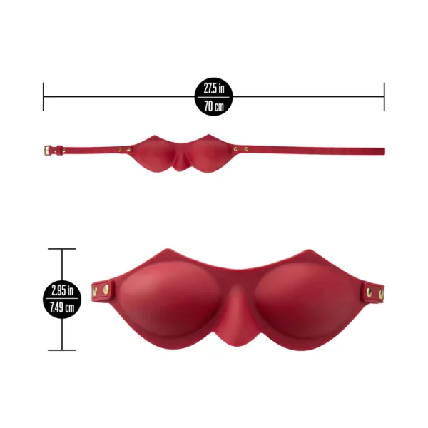 Temptasia Ardor Silicone Bondage Blindfold - Red
