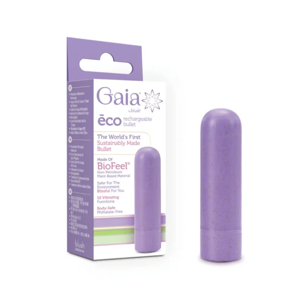 Blush Gaia Eco Rechargeable Bullet Vibrator - Lilac