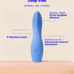 Dame Dip Basic Vibrator - Internal & External Beginner Vibe - Periwinkle