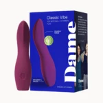 Dame Dip Basic Vibrator - Internal & External Beginner Vibe - Plum