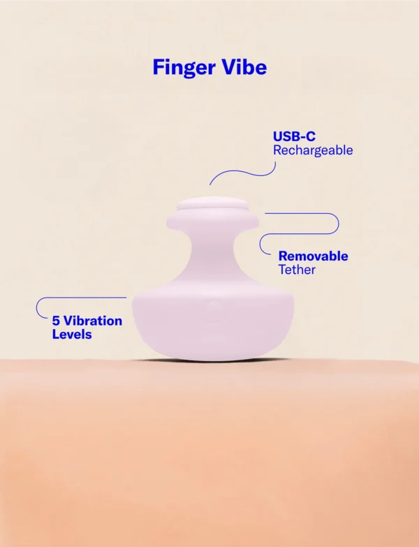 Dame Fin Finger Vibrator - Quartz