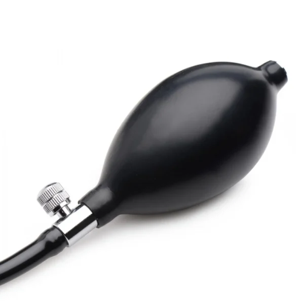 Master Series Ass-Pand Large Inflatable Silicone Anal Plug hand pump