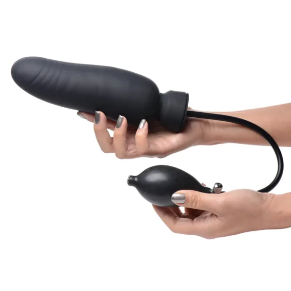 Master Series Dick-Spand Inflatable Silicone Dildo