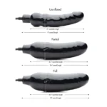 Master Series Primal Inflatable Dildo - Deflated, Partially Inflated, Fully Inflated