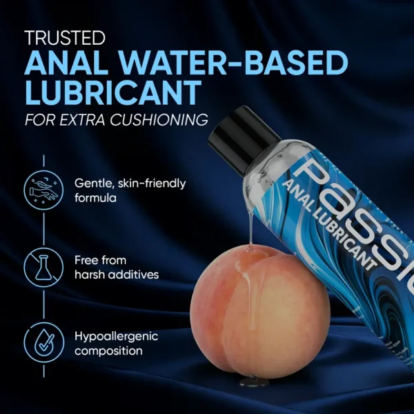 Passion Water-Based Anal Lubricant 8 oz bottle